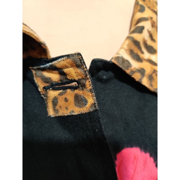Great Cavalier XL Womens Jacket Vintage Floral Leopard Print Y2K 90s Maximalist - Picture 7 of 12